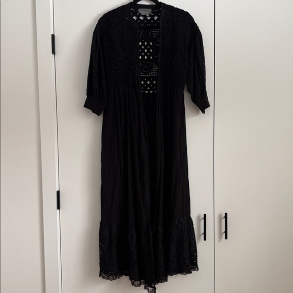 Anthropologie Mixed Lace Crochet Duster - Picture 5 of 11